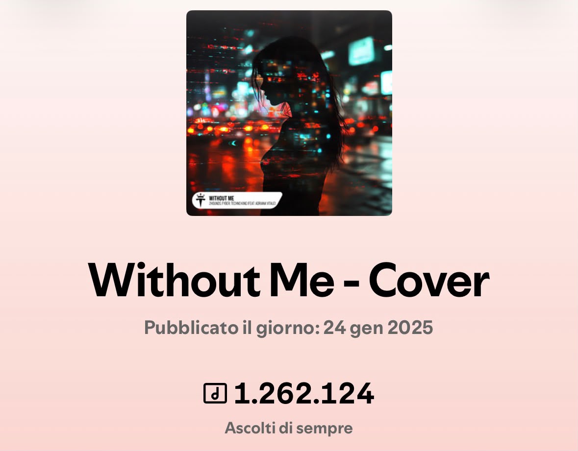 Without Me - Cover: 1.262.124 ascolti di sempre
